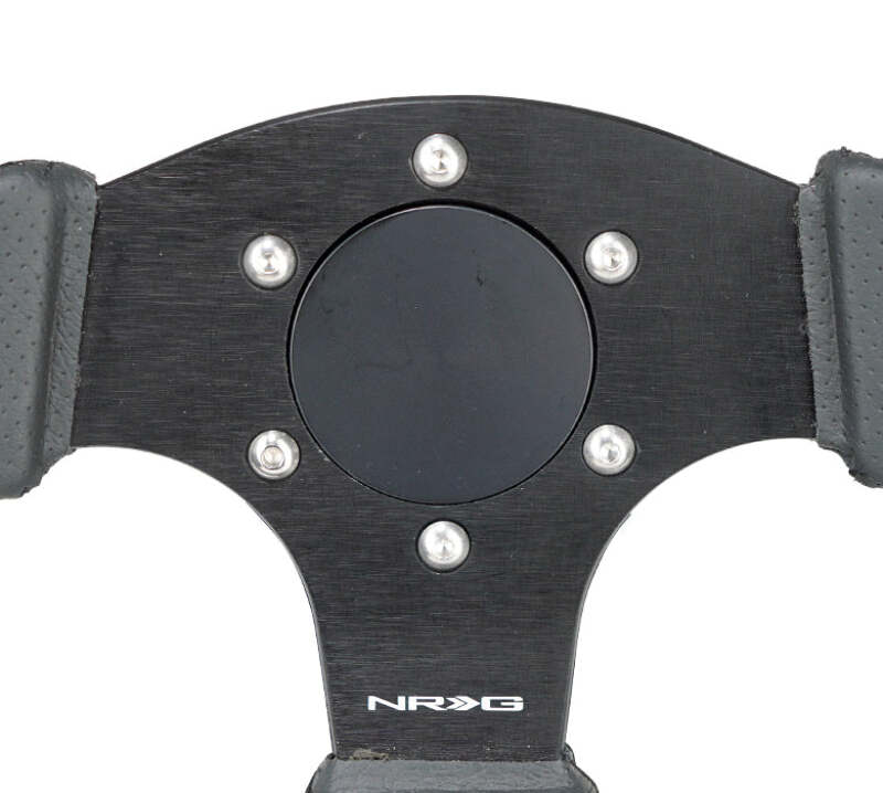 NRG Horn Delete Plate Flush - Black - STR-150BK - close-up view