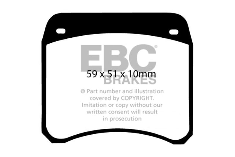 EBC 63-69 Rover Mini Cooper Greenstuff Front Brake Pads - DP2128