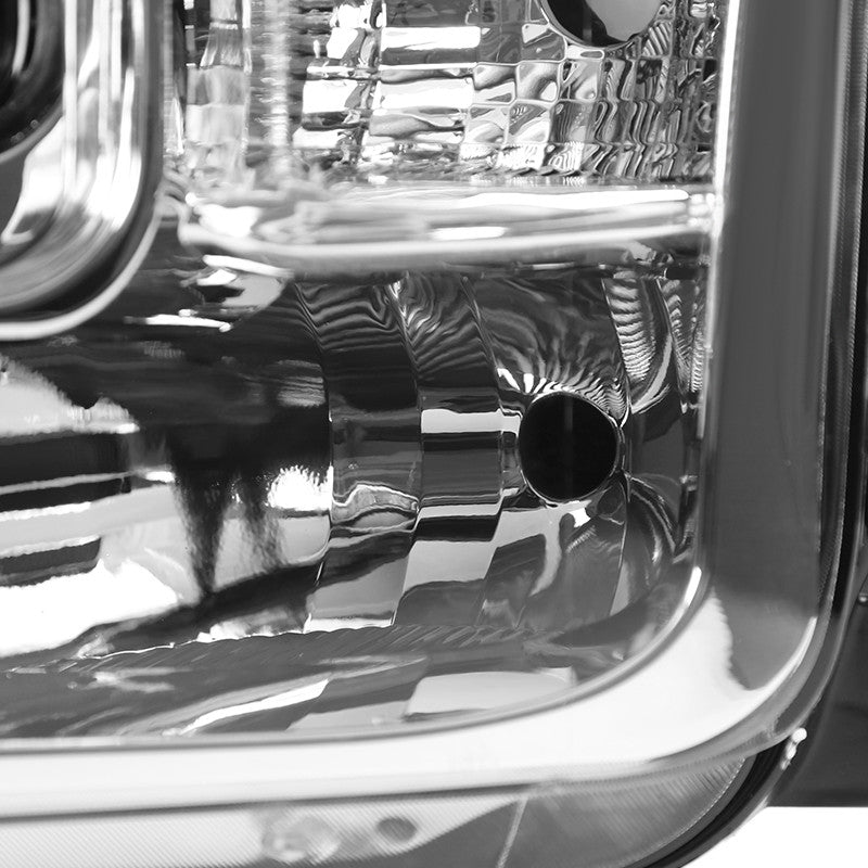 Spec-D Tuning - 2015-2017 Ford F-150 Replacement Factory Style Headlights (Chrome Housing/Clear Lens) - 2LH-F15015-RS