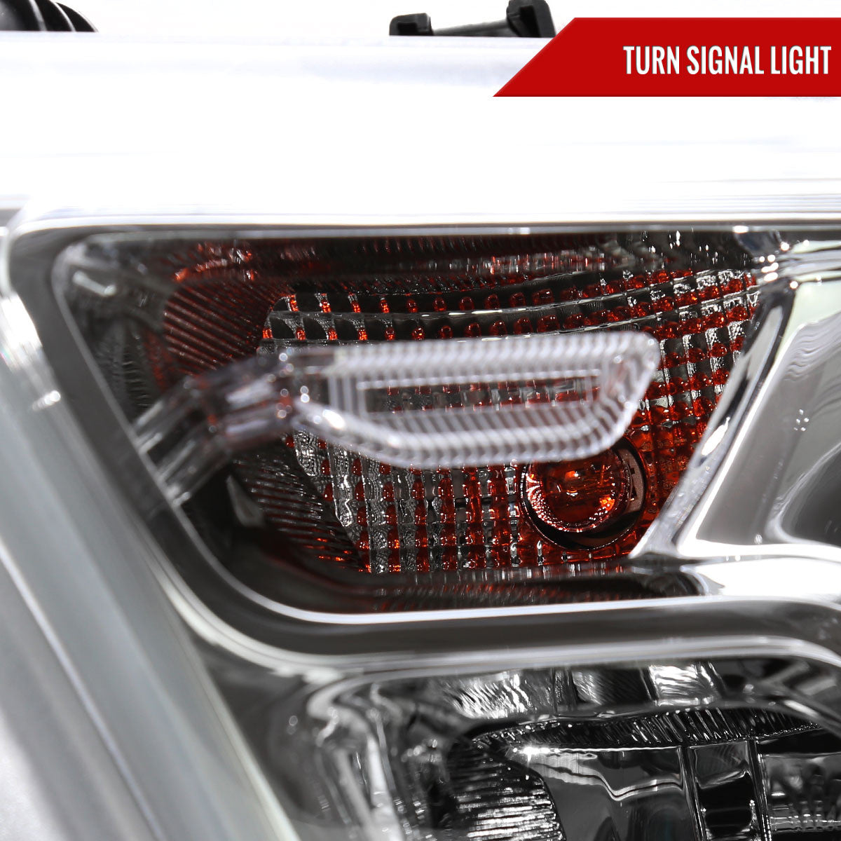Spec-D Tuning - 2019-2024 Dodge Ram 1500 Factory Style Crystal Headlight - Driver Side Only (Chrome Housing / Clear Lens) - 2LH-RAM1915-L-RS
