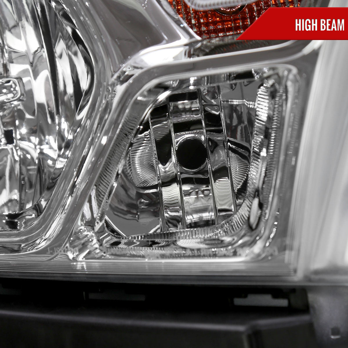 Spec-D Tuning - 2019-2024 Dodge Ram 1500 Factory Style Crystal Headlight - Passenger Side Only (Chrome Housing / Clear Lens) - 2LH-RAM1915-R-RS