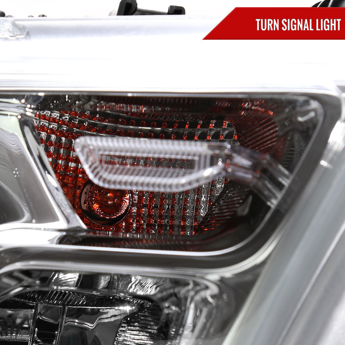 Spec-D Tuning - 2019-2024 Dodge Ram 1500 Factory Style Crystal Headlight - Passenger Side Only (Chrome Housing / Clear Lens) - 2LH-RAM1915-R-RS