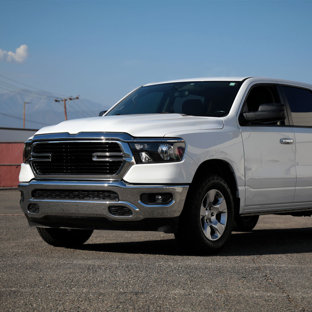 Spec-D Tuning - 2019-2024 Dodge Ram 1500 Factory Style Crystal Headlight - Driver Side Only (Black Housing / Clear Lens) - 2LH-RAM1915JM-L-RS