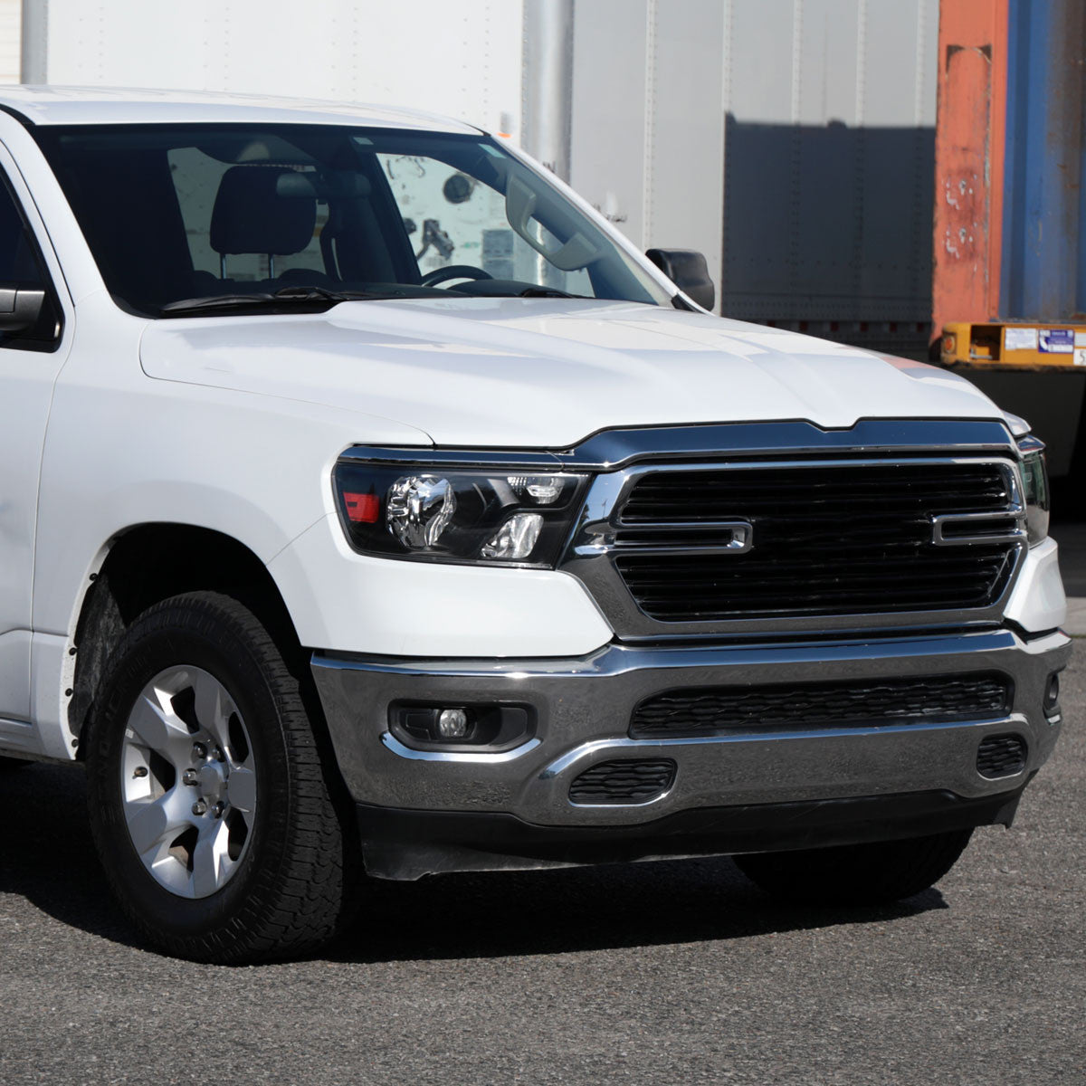 Spec-D Tuning - 2019-2024 Dodge Ram 1500 Factory Style Crystal Headlight - Passenger Side Only (Black Housing / Clear Lens) - 2LH-RAM1915JM-R-RS