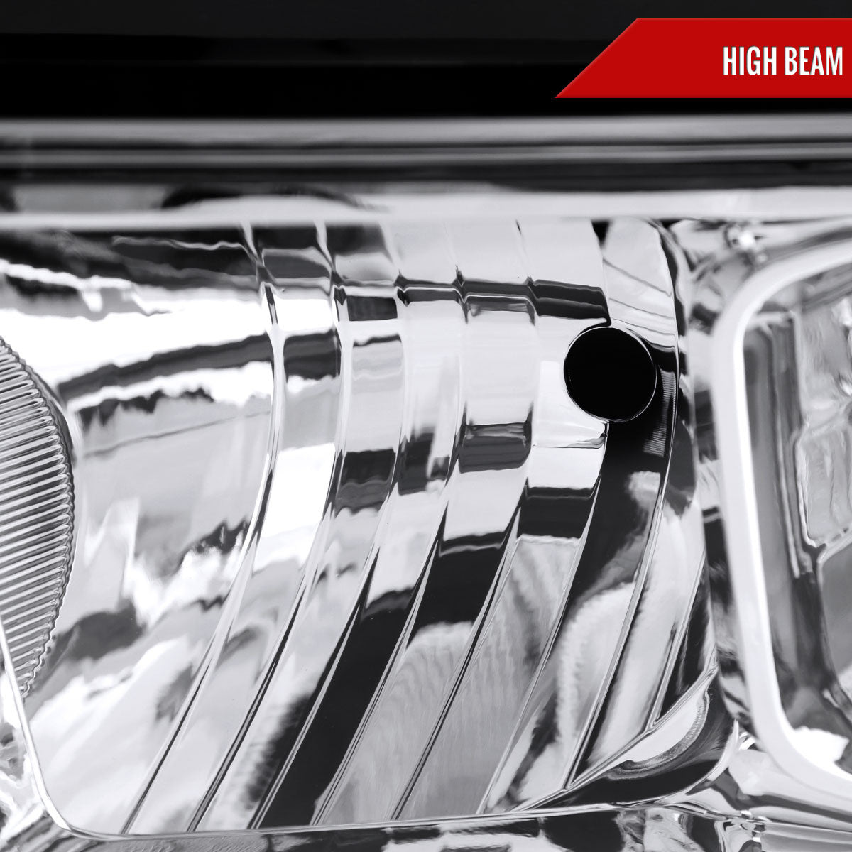 Spec-D Tuning - 2019-2024 Dodge Ram 2500 3500 Factory Style Crystal Headlight - Driver Side Only (Chrome Housing / Clear Lens) - 2LH-RAM1925-L-RS