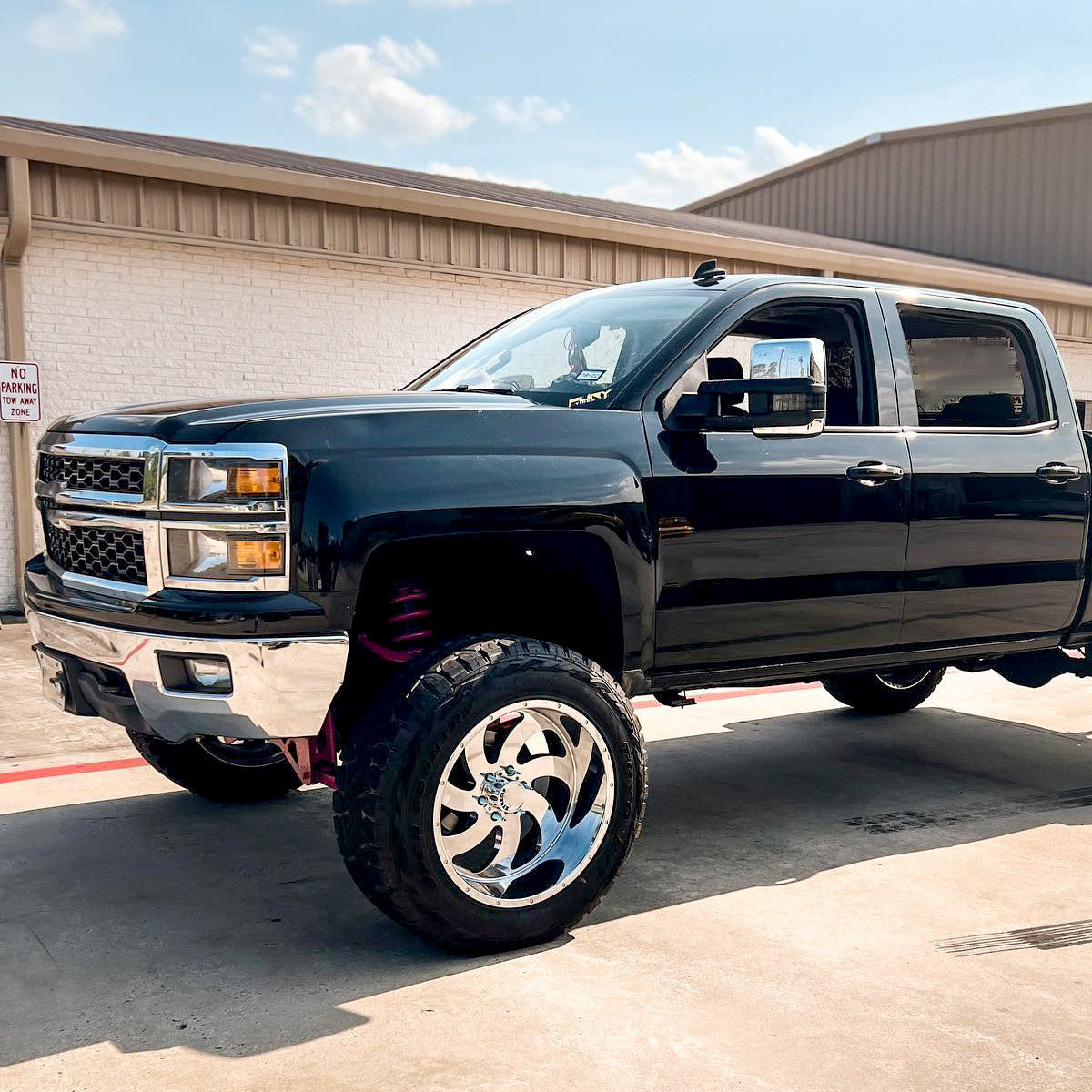 Spec-D Tuning - 2014-2015 Chevrolet Silverado 1500 Factory Style Headlights w/ Amber Reflectors (Matte Black Housing/Clear Lens) - 2LH-SIV14JM-RS