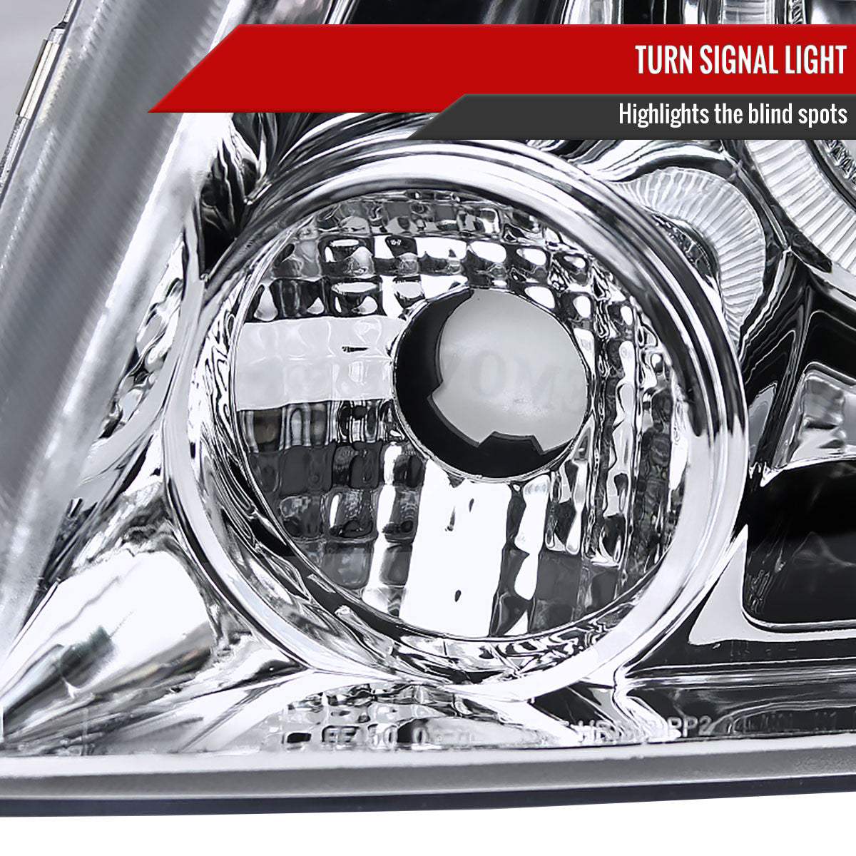 Spec-D Tuning - 2004-2008 Ford F-150/ 2006-2008 Lincoln Mark LT Dual Halo Projector Headlights (Chrome Housing/Clear Lens) - 2LHP-F15004-TM