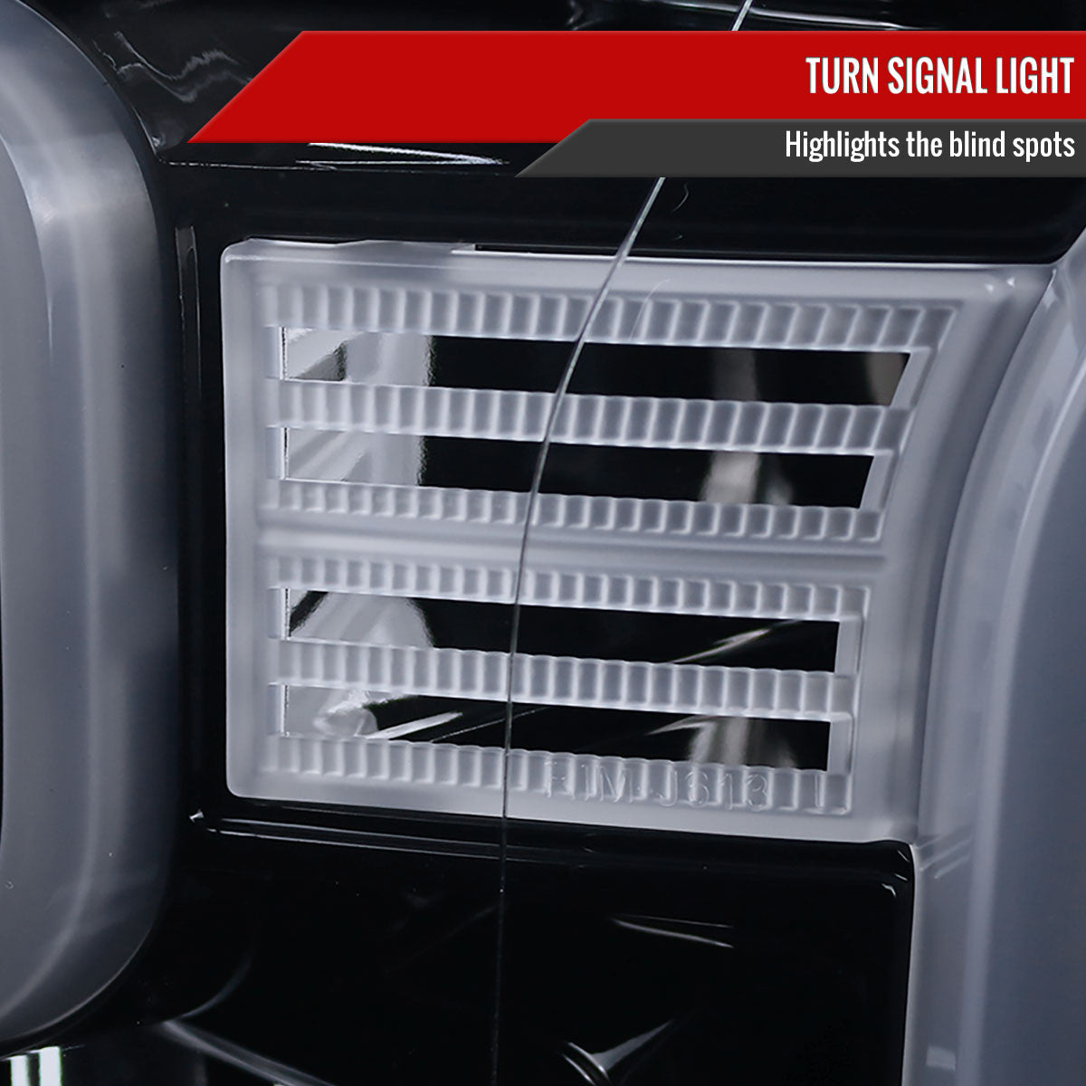 Spec-D Tuning - 2015-2017 Ford F-150 LED Bar Outline Projector Headlights (Glossy Black Housing/Smoked Lens) - 2LHP-F15015G-TM