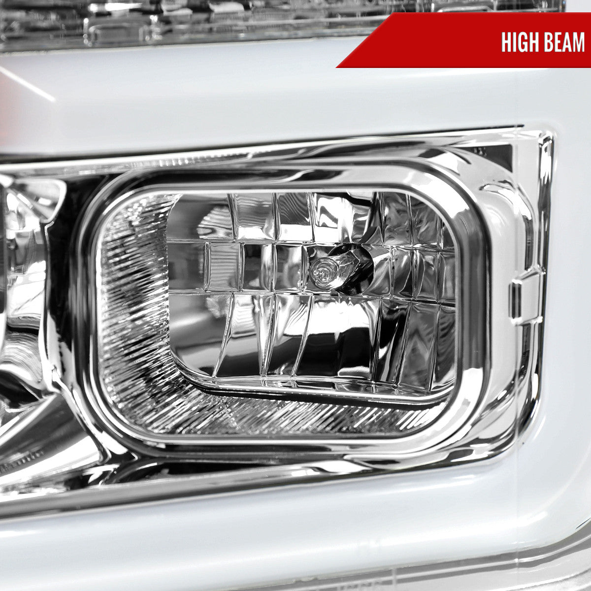 Spec-D Tuning - 2018-2020 Ford F-150 LED C-Bar Projector Headlights (Chrome Housing / Clear Lens) - 2LHP-F15018-TM