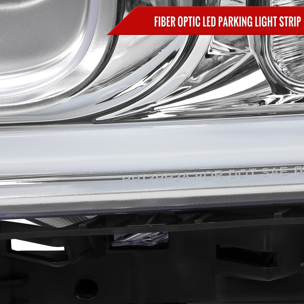 Spec-D Tuning - 2018-2020 Ford F-150 LED C-Bar Projector Headlights (Chrome Housing / Clear Lens) - 2LHP-F15018-TM