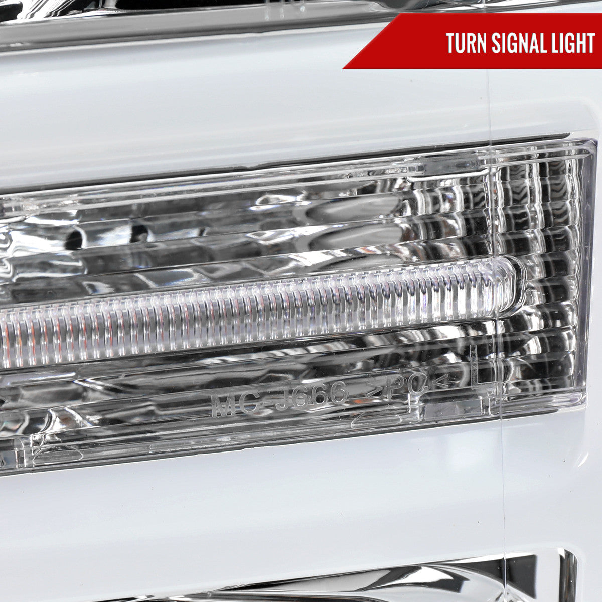 Spec-D Tuning - 2018-2020 Ford F-150 LED C-Bar Projector Headlights (Chrome Housing / Clear Lens) - 2LHP-F15018-TM