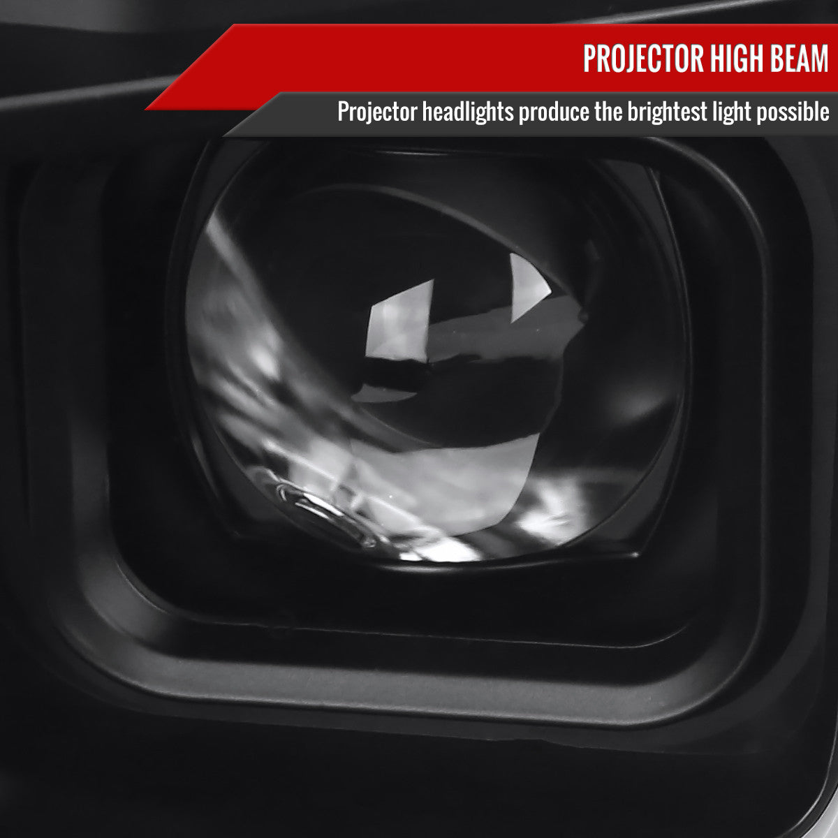 Spec-D Tuning - 2018-2020 Ford F-150 LED C-Bar Projector Headlights w/ Switchback Sequential Turn Signal Lights (Matte Black Housing / Clear Lens) - 2LHP-F15018JM-SQ-RS