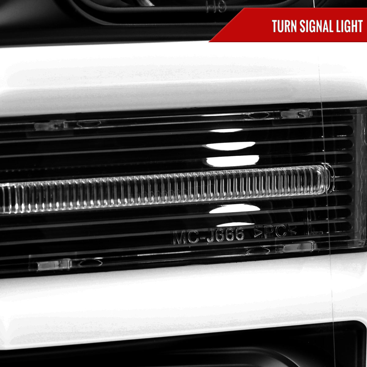 Spec-D Tuning - 2018-2020 Ford F-150 LED C-Bar Projector Headlights (Black Housing / Clear Lens) - 2LHP-F15018JM-TM