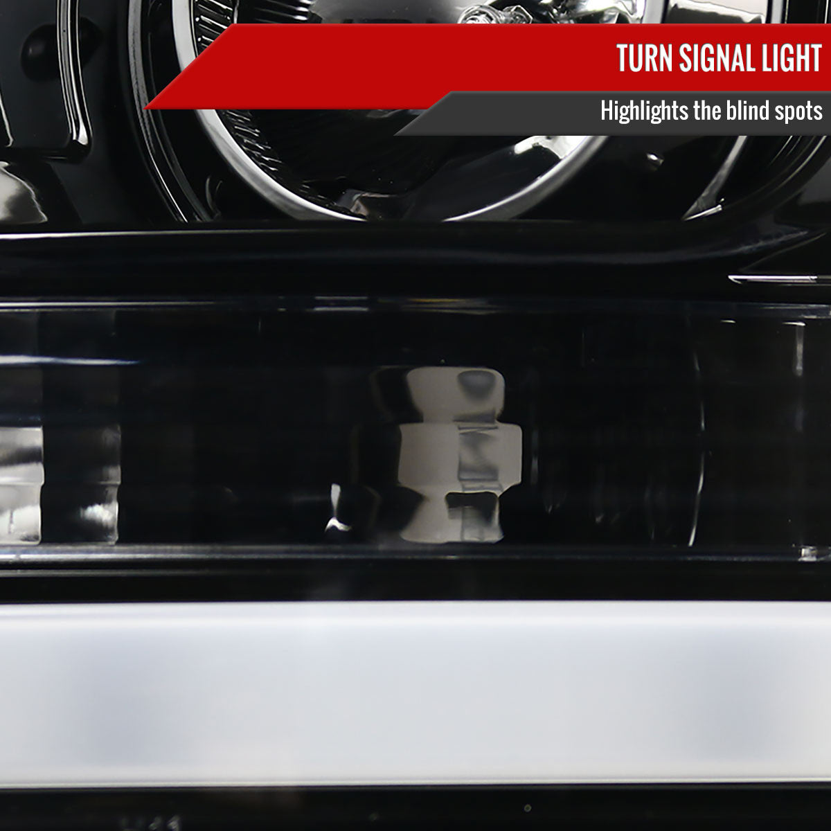 Spec-D Tuning - 2011-2016 F-250/F-350/F-450/F-550 LED C-Bar Projector Headlights (Jet Black Housing/Clear Lens) - 2LHP-F25011BK-TM