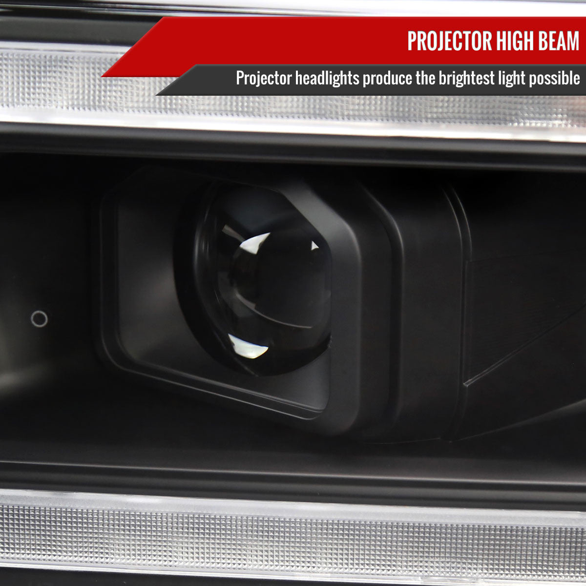 Spec-D Tuning - 2019-2024 Dodge RAM 2500/3500/4500/5500 Switchback Sequential LED Turn Signal Projector Headlights (Matte Black Housing/Clear Lens) - 2LHP-RAM1925JM-SQ-RS