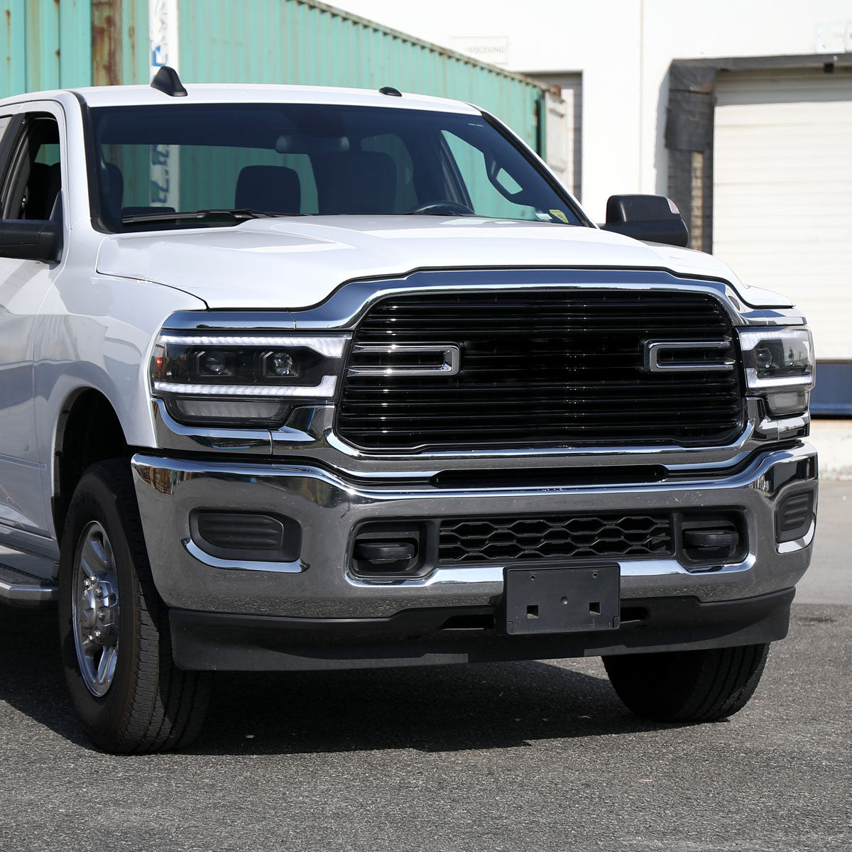 Spec-D Tuning - 2019-2024 Dodge RAM 2500/3500/4500/5500 Switchback Sequential LED Turn Signal Projector Headlights (Matte Black Housing/Clear Lens) - 2LHP-RAM1925JM-SQ-RS