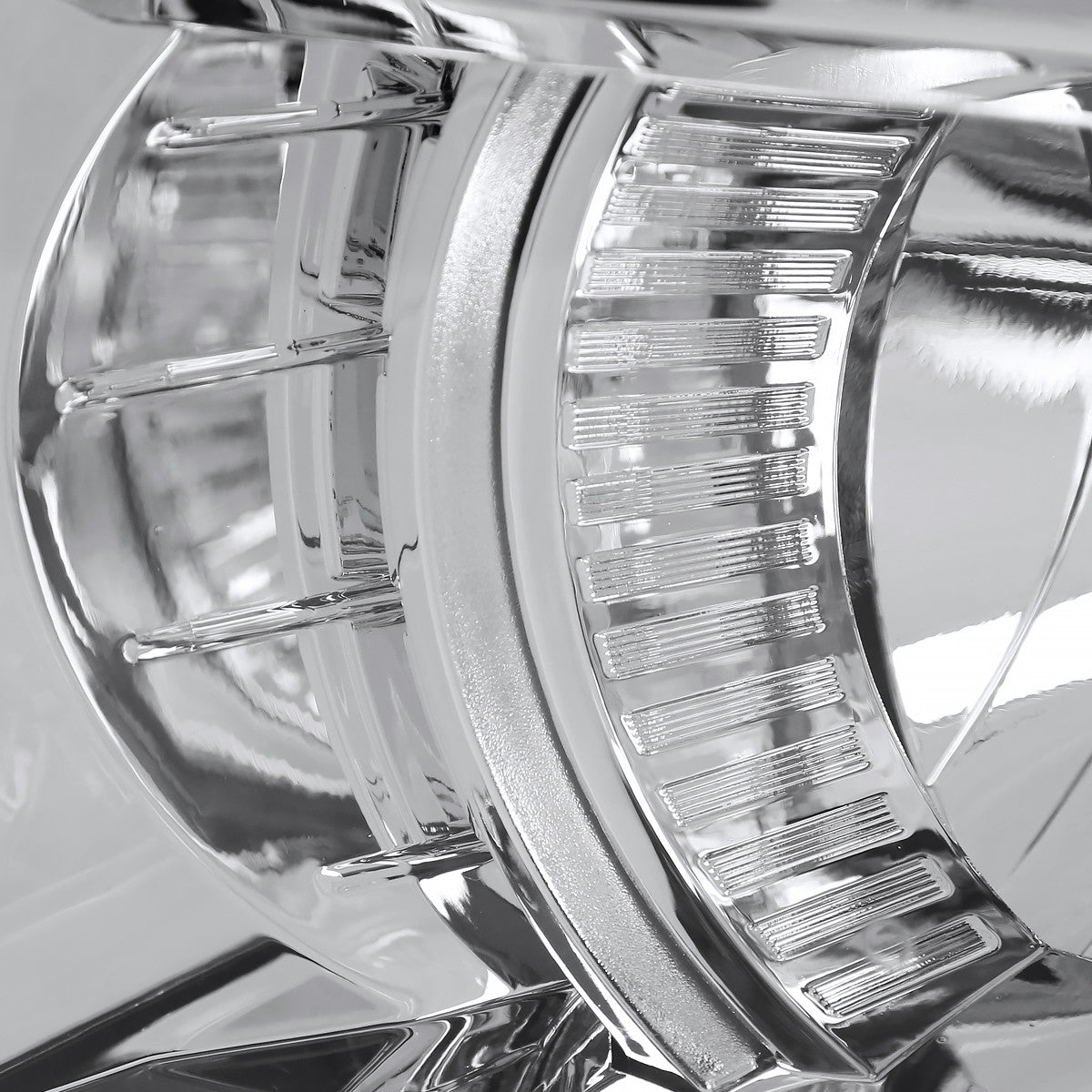 Spec-D Tuning - 2014-2015 Chevrolet Silverado 1500 Projector Headlights (Chrome Housing/Clear Lens) - 2LHP-SIV14-WJ