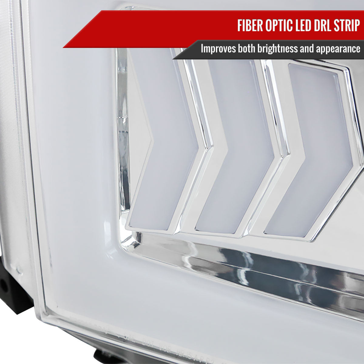 Spec-D Tuning - 2014-2021 Toyota Tundra Chrome Projector Headlights - 2LHP-TUN14-WJ