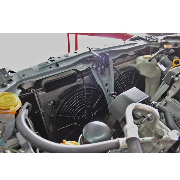 Mishimoto 2013+ Subaru BRZ/Scion FRS/Toyota GT86 Performance Fan Shroud - MMFS-BRZ-13P for 2013-2020 Subaru BRZ - angle view