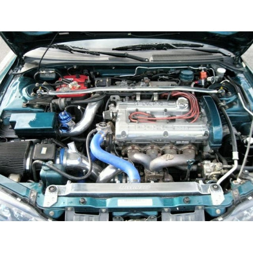 Mishimoto 95-99 Mitsubishi Eclipse Turbo Manual Aluminum Radiator - MMRAD-ECL-95T for 1995-1999 Mitsubishi Eclipse - close-up