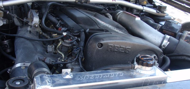 Mishimoto R33/R34 Nissan Skyline (NON R34 GTR) Manual Aluminum Radiator - MMRAD-RHD-R33 by Mishimoto - angle view