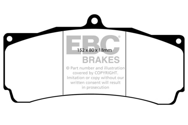 EBC Brakes Yellowstuff Performance Brake Pads - DP4006R