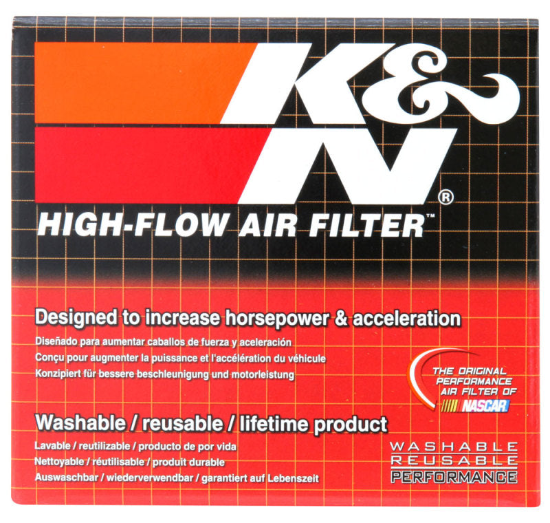 K&amp;N Universal Clamp-On Air Filter 1 7/8 in FLG / 3in B / 2in T / 3in H - RC-1090