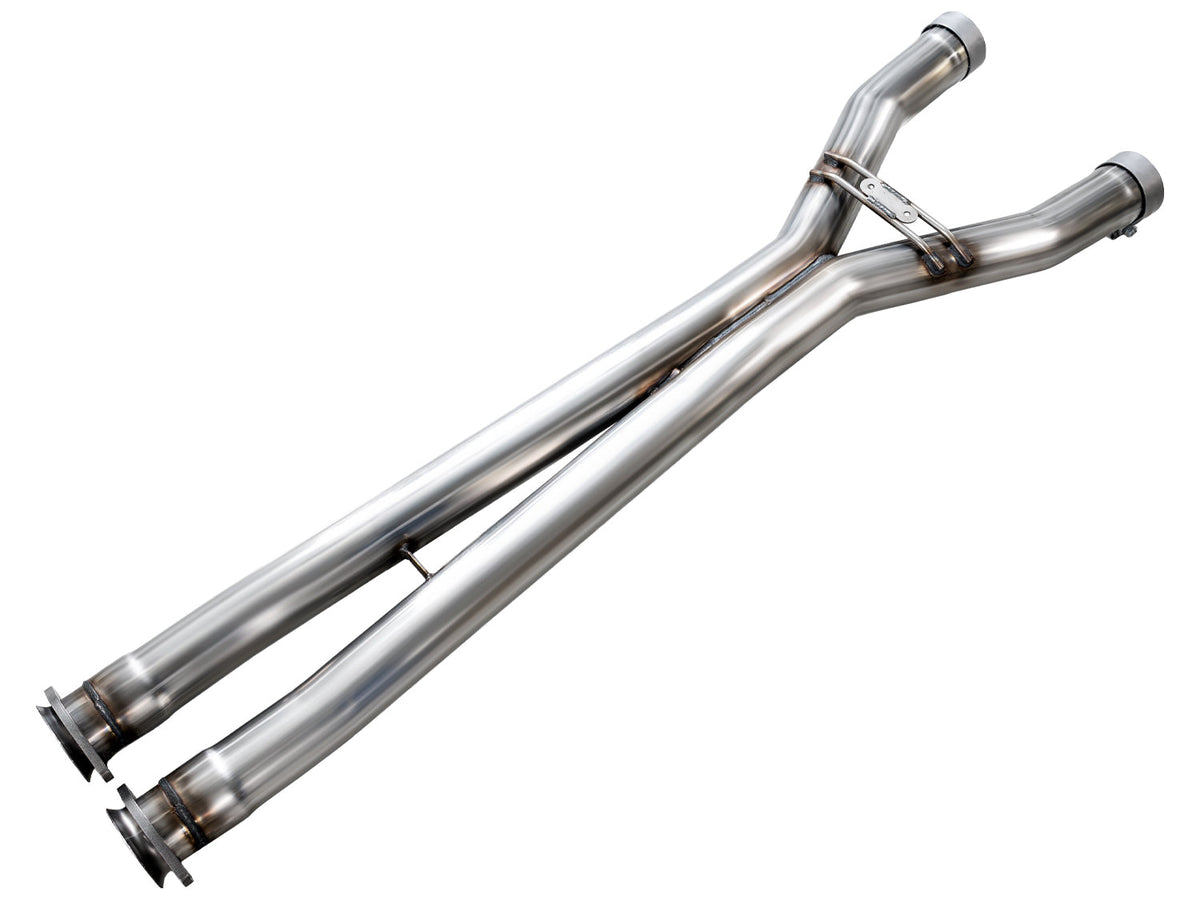 AWE Tuning C6 Chevrolet Corvette Z06/ZR1 X-Pipe - 3010-11606 for 2006-2012 Chevrolet Corvette - front view