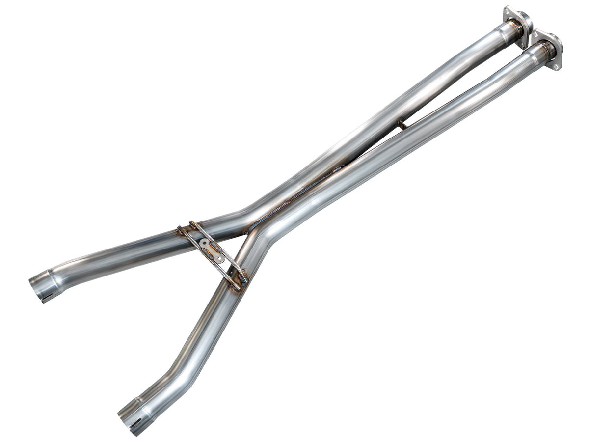 AWE Tuning 09-11 Chevrolet Corvette 6.2L X-Pipe - 3010-11662 for 2009-2013 Chevrolet Corvette - front view