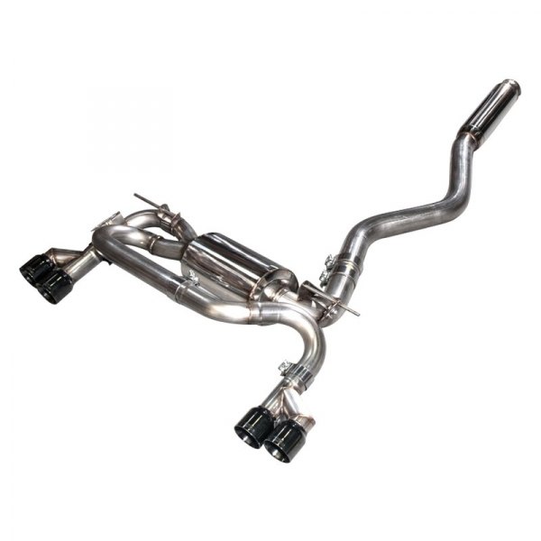 AWE Tuning BMW F3X N20/N26 328i/428i Touring Edition Exhaust Quad Outlet - 80mm Diamond Black Tips