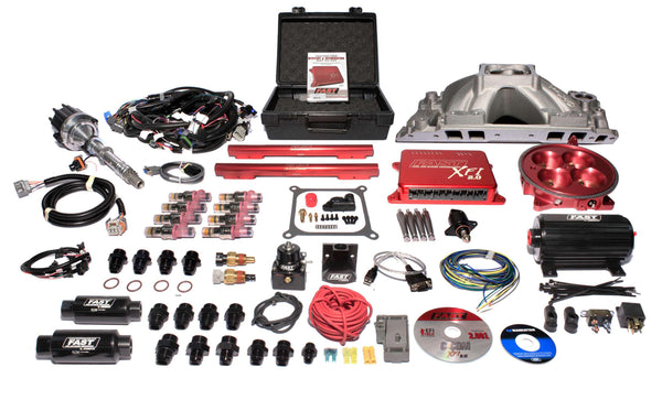FAST Efi Kit Complete BBC Tall Dec - 3011572-10 for 1973-1985 Chevrolet K20 Suburban - front view