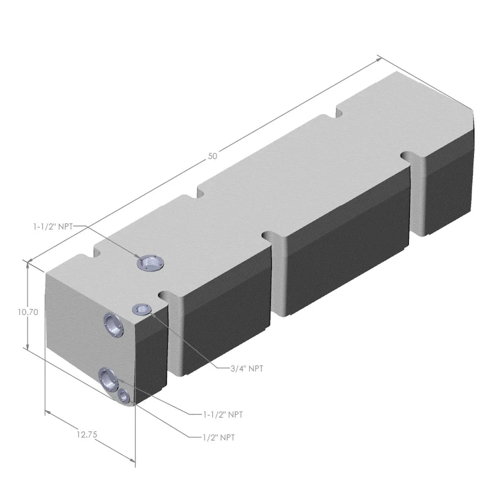 S&amp;B 22 Gallon Driver Side Undercarriage Fresh Water Tank 07-24 Mercedes Sprinter 144&quot; &amp; 170&quot; Wheelbase - 10-3012