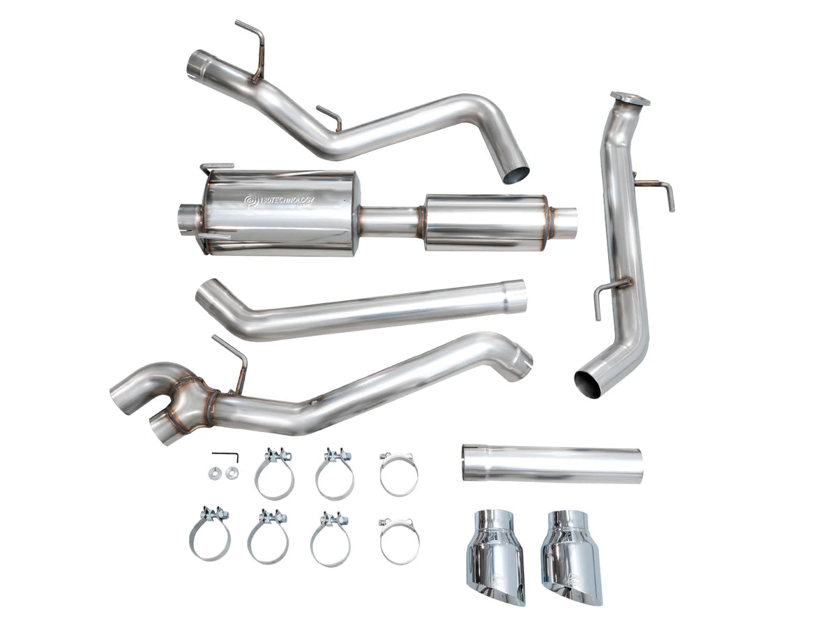 AWE Exhaust for 4th Gen Toyota Tacoma Dual Chrome Silver Tips - 3015-32254