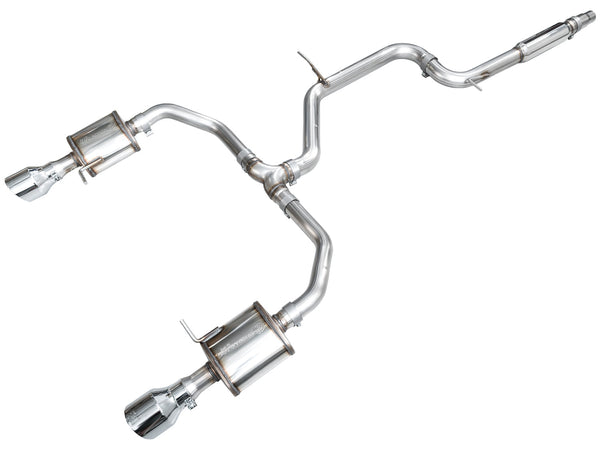 AWE 22-25 Volkswagen Jetta GLI Touring Edition Exhaust - Chrome Silver Tips - 3015-32275 for 2022-2026 Volkswagen Jetta - fro