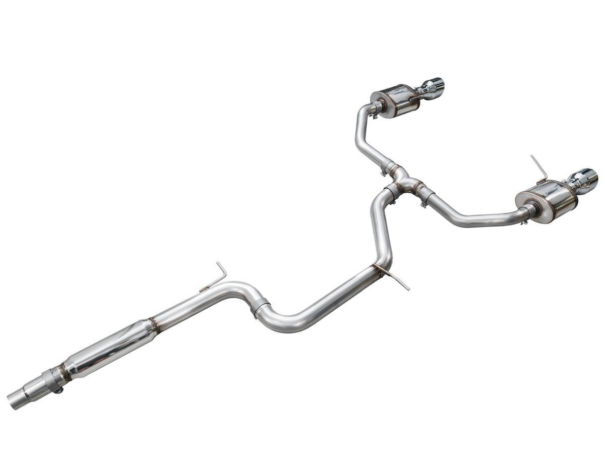 AWE 22-25 Volkswagen Jetta GLI Touring Edition Exhaust - Chrome Silver Tips - 3015-32275