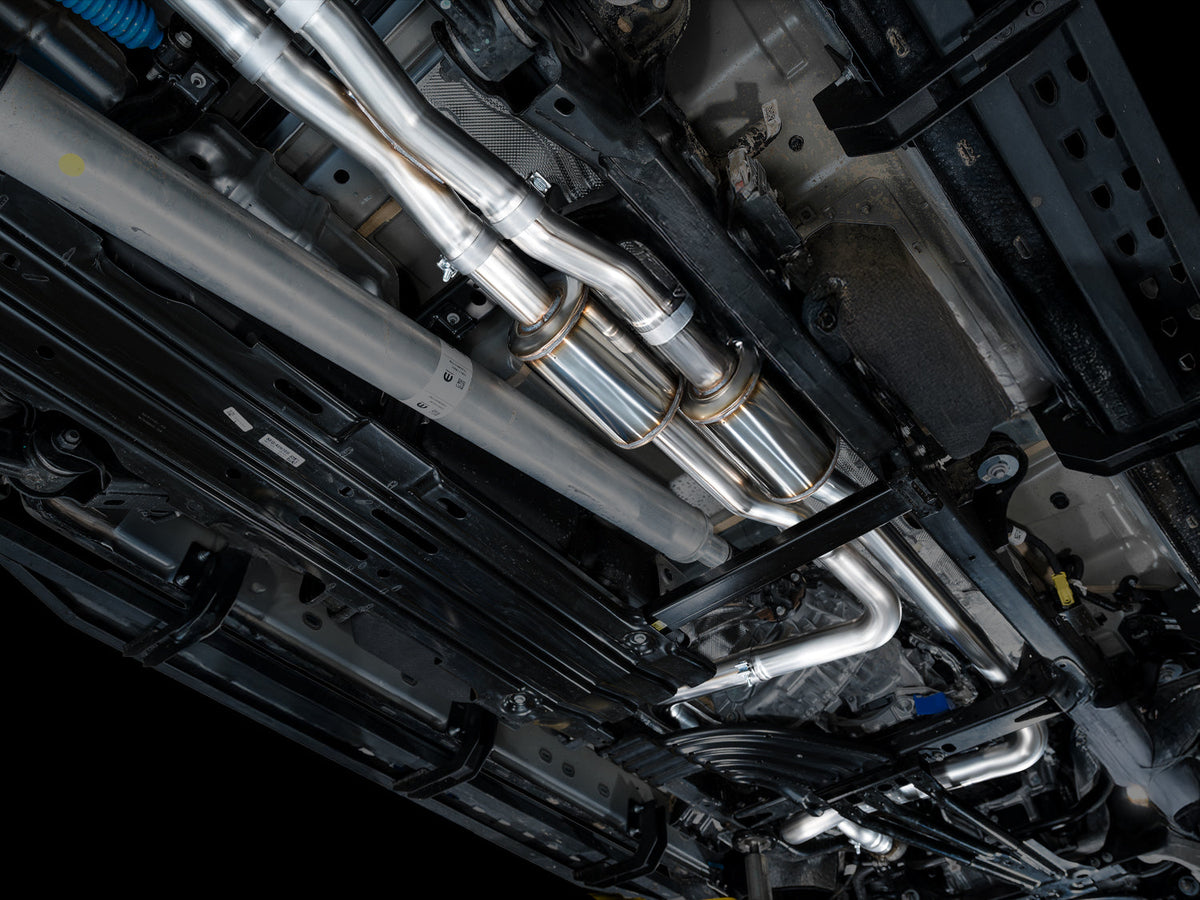 AWE Tuning 2025+ RAM 1500 RHO 3.0 I6 TT 0FG Dual Rear Exit Catback Exhaust - Chrome Silver Tips - 3015-32630