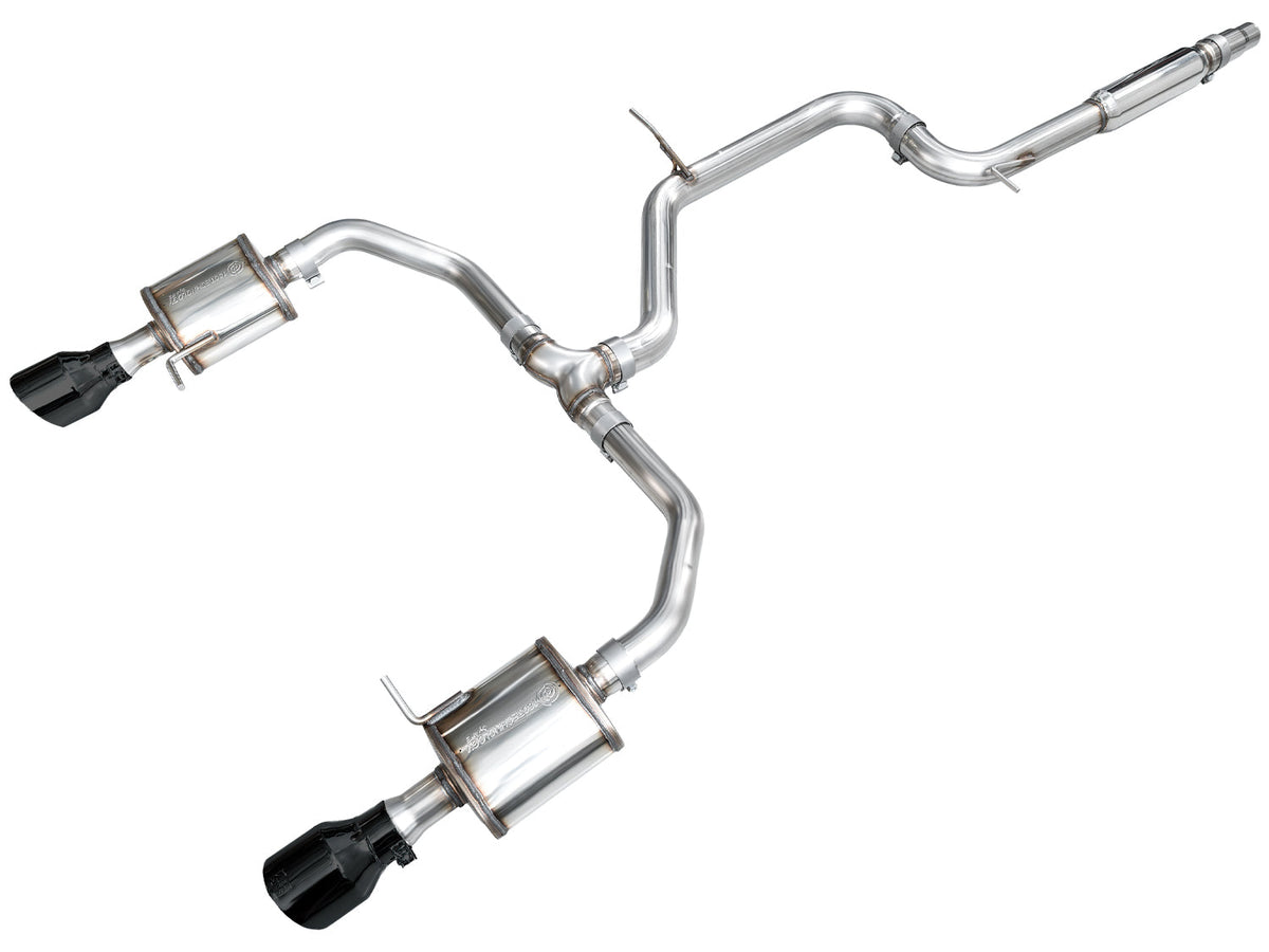 AWE 22-25 Volkswagen Jetta GLI Touring Edition Exhaust - Diamond Black Tips - 3015-33275