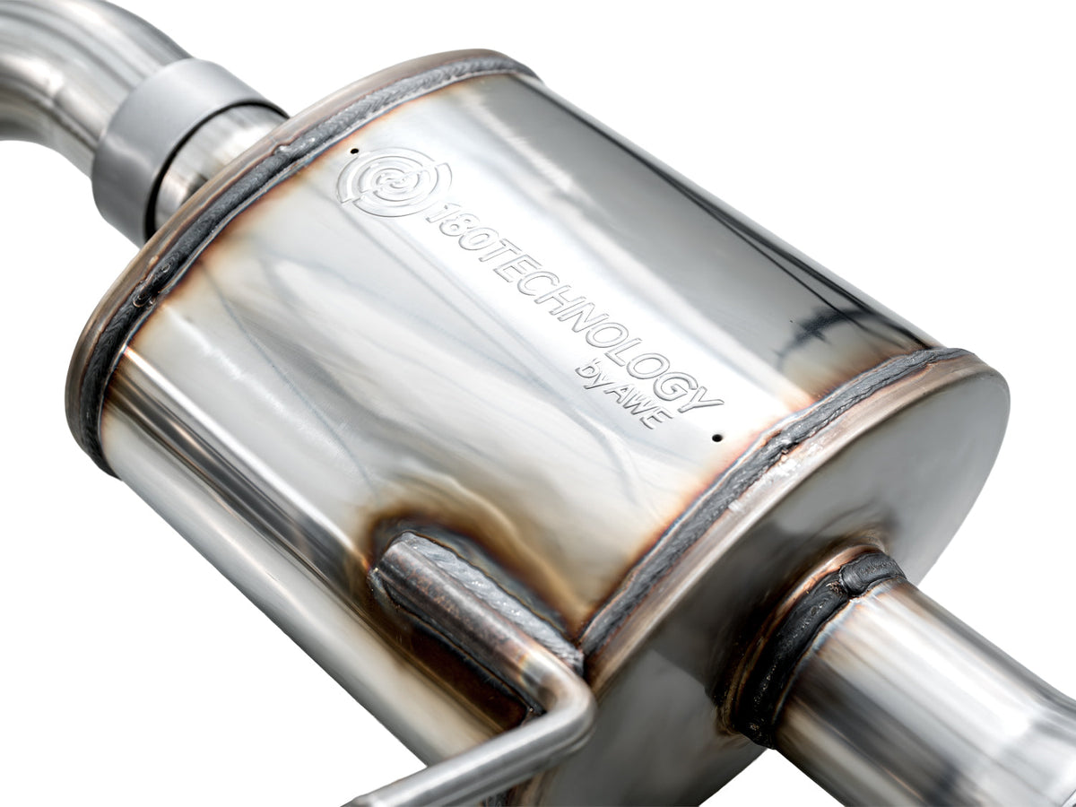 AWE 22-25 Volkswagen Jetta GLI Touring Edition Exhaust - Chrome Silver Tips - 3015-32275