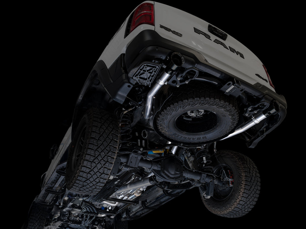 AWE Tuning 2025+ RAM 1500 RHO 3.0 I6 TT 0FG Dual Rear Exit Catback Exhaust - Diamond Black Tips - 3015-33630