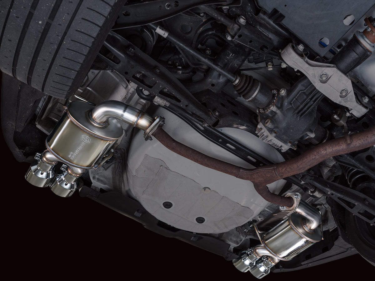 AWE Tuning 22-25 Subaru VB WRX Touring Edition Axleback Exhaust - Chrome Silver Tips - 3015-42424