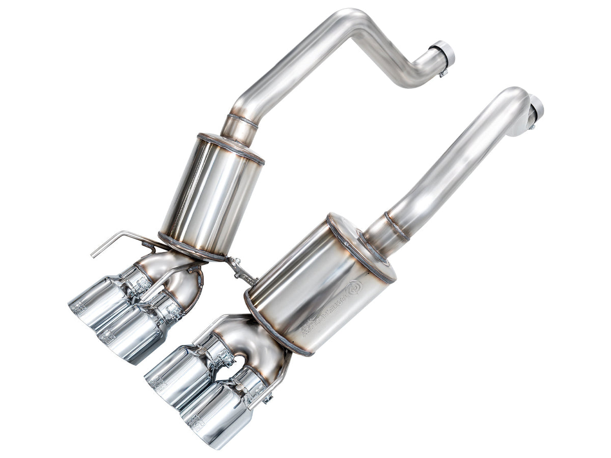 AWE Tuning C6 Chevrolet Corvette Z06/ZR1 Touring Edition Axle-back Exhaust w/ Chrome Silver Tips - 3015-42606 for 2006-2013 C