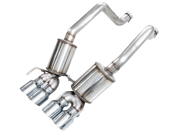AWE Tuning C6 Chevrolet Corvette Z06/ZR1 Touring Edition Axle-back Exhaust w/ Chrome Silver Tips - 3015-42606 for 2006-2013 C