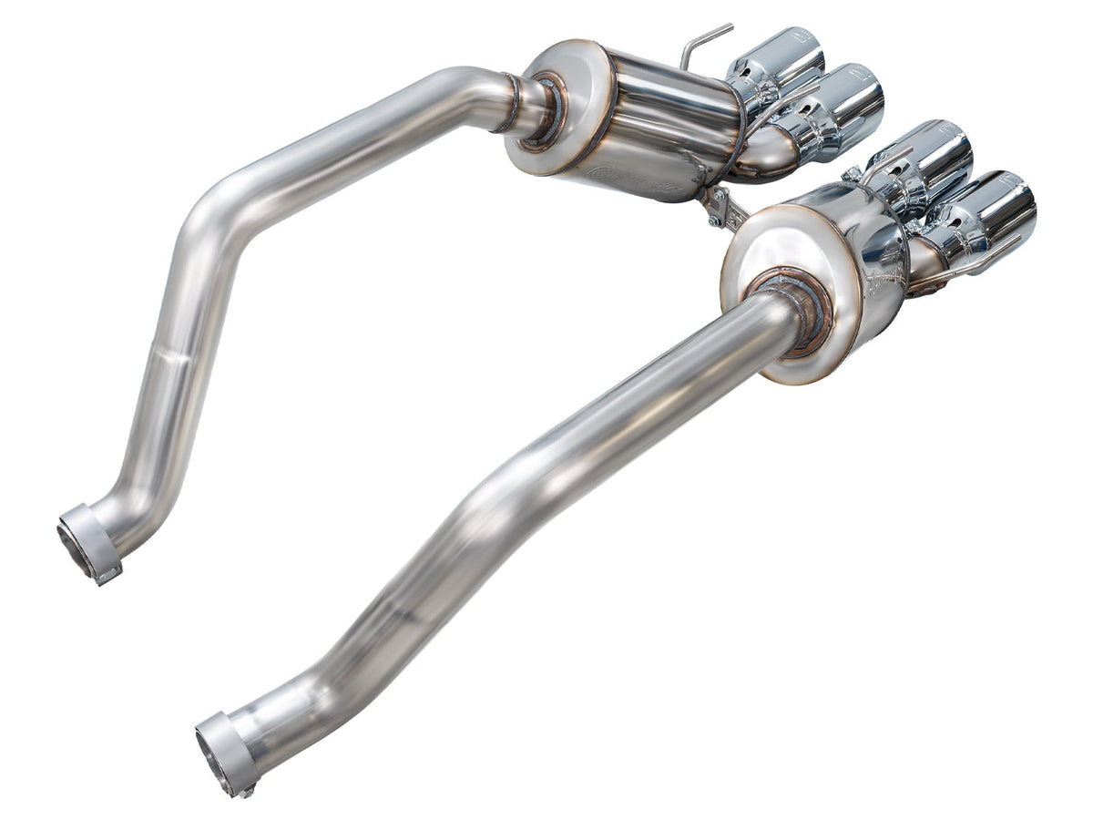 AWE Tuning C6 Chevrolet Corvette Z06/ZR1 Touring Edition Axle-back Exhaust w/ Chrome Silver Tips - 3015-42606 for 2006-2013 C