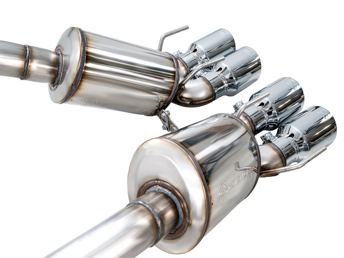 AWE Tuning C6 Chevrolet Corvette Z06/ZR1 Touring Edition Axle-back Exhaust w/ Chrome Silver Tips - 3015-42606 for 2006-2013 C