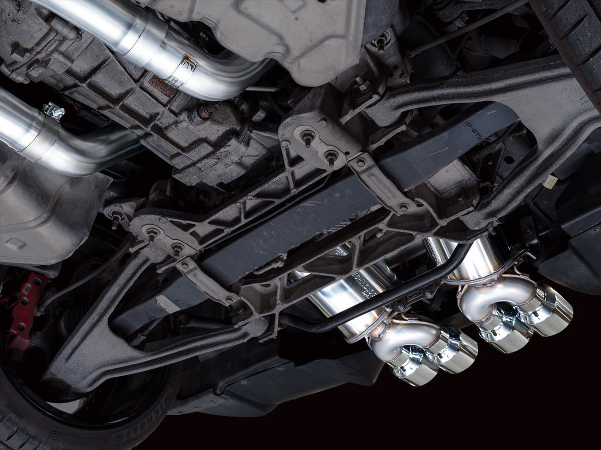 AWE Tuning C6 Chevrolet Corvette Z06/ZR1 Touring Edition Axle-back Exhaust w/ Chrome Silver Tips - 3015-42606 for 2006-2013 C
