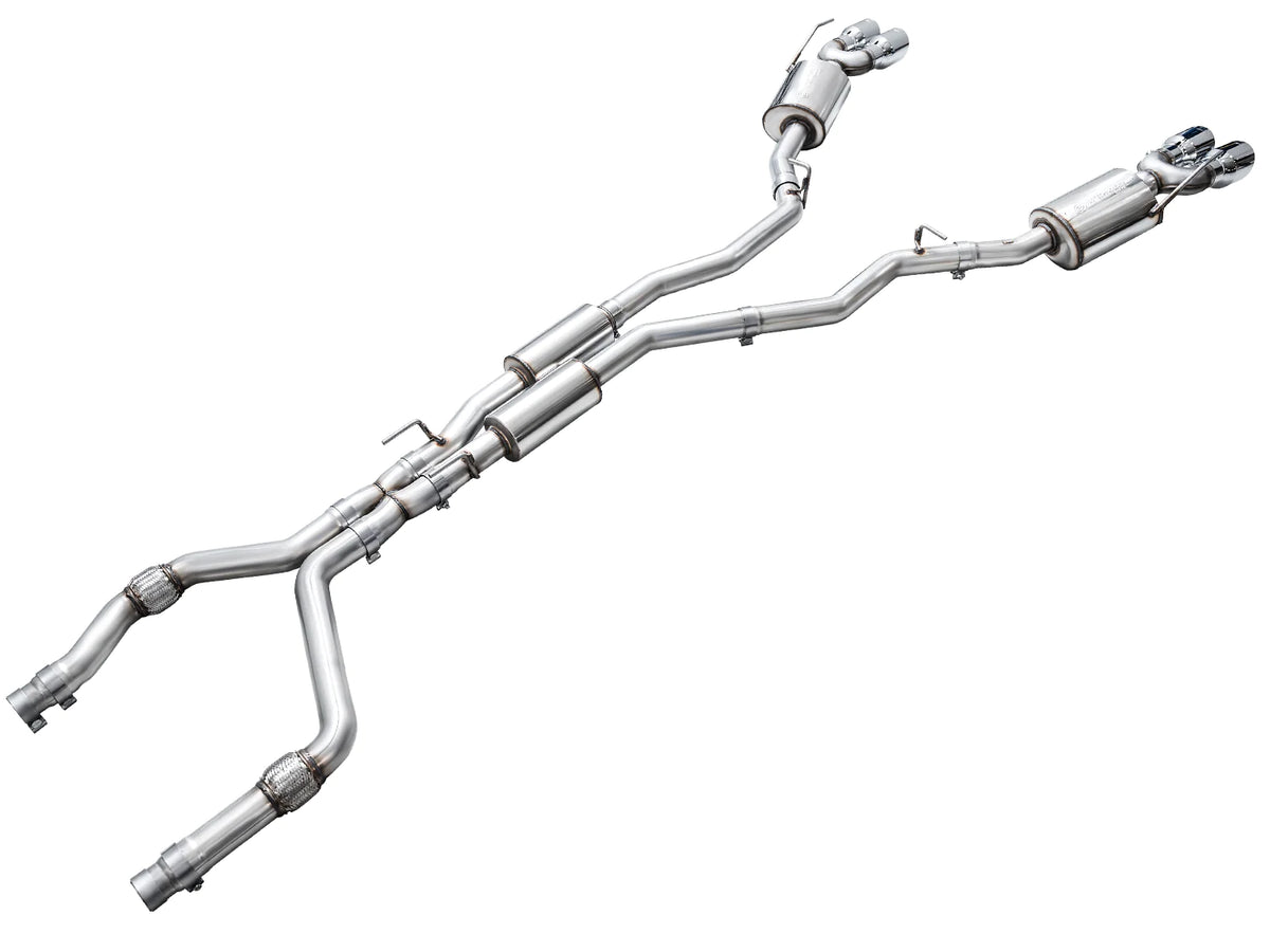 AWE Tuning 2020+ Ford Explorer ST Touring Edition Exhaust w/ Chrome Silver Tips