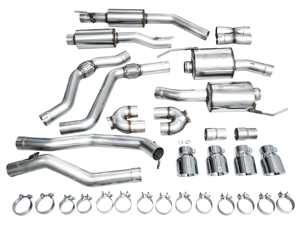 AWE Tuning 2020+ Ford Explorer ST Touring Edition Exhaust w/ Chrome Silver Tips