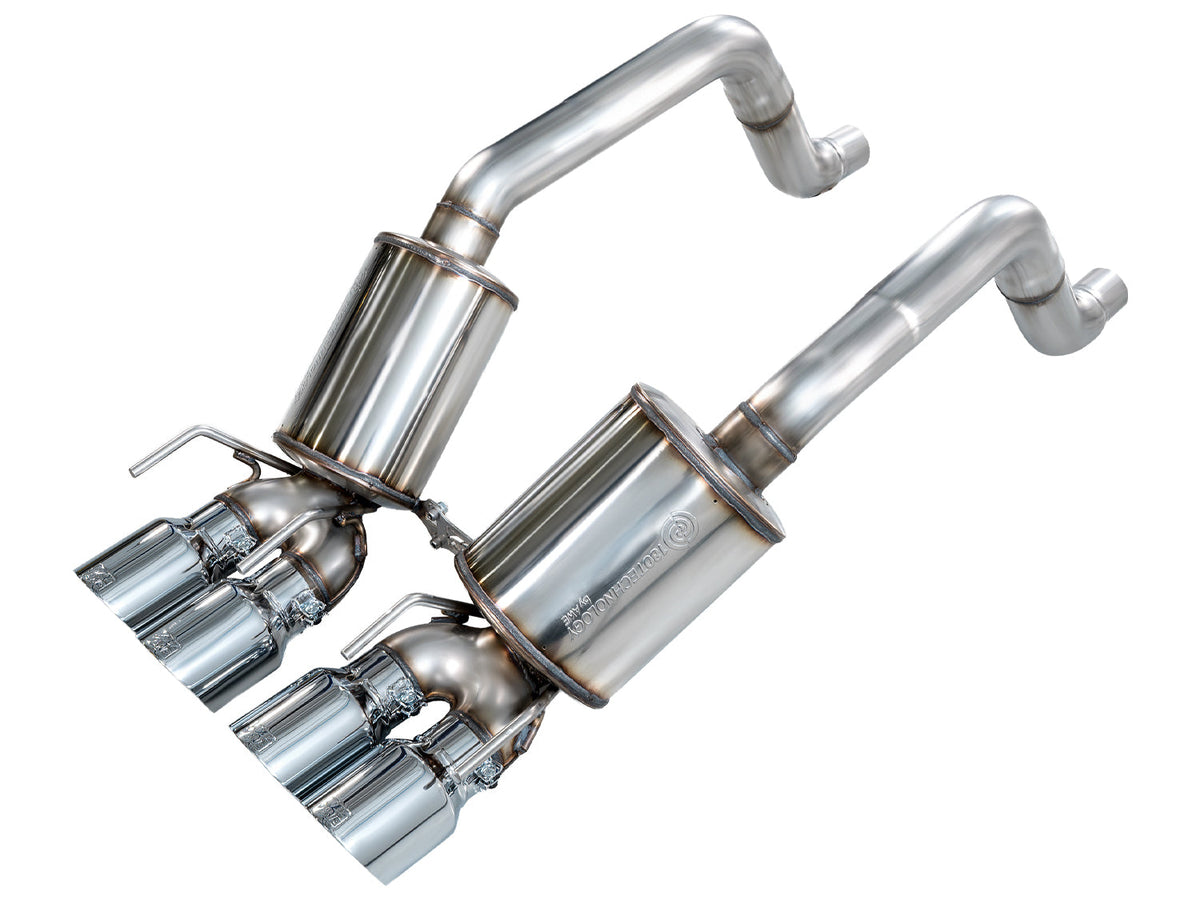 AWE Tuning 05-07 C6 Chevrolet Corvette 6.0L Touring Edition Axleback Exhaust w/ Chrome Silver Tips - 3015-42660