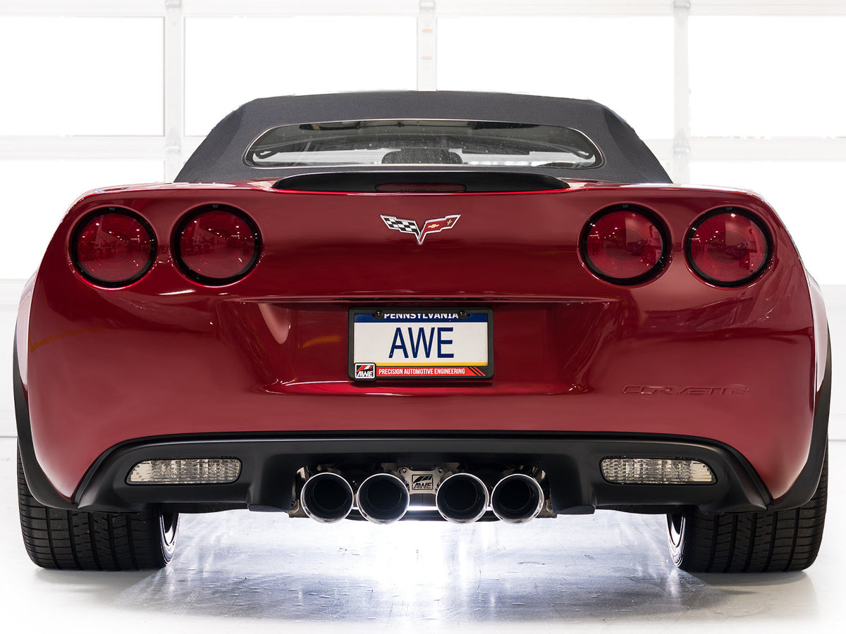 AWE Tuning 09-13 Chevrolet Corvette 6.2L Touring Edition Axle-back Exhaust w/ Chrome Silver Tips - 3015-42662 for 2009-2013 C