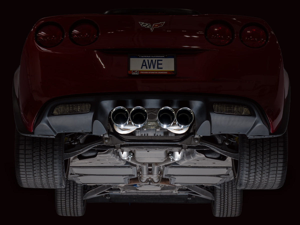 AWE Tuning 09-13 Chevrolet Corvette 6.2L Touring Edition Axle-back Exhaust w/ Chrome Silver Tips - 3015-42662 for 2009-2013 C